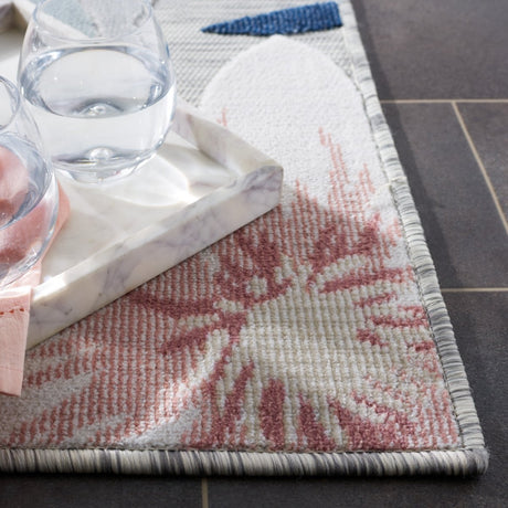 Safavieh Cabana Cbn454G Grey/Rust Rug.