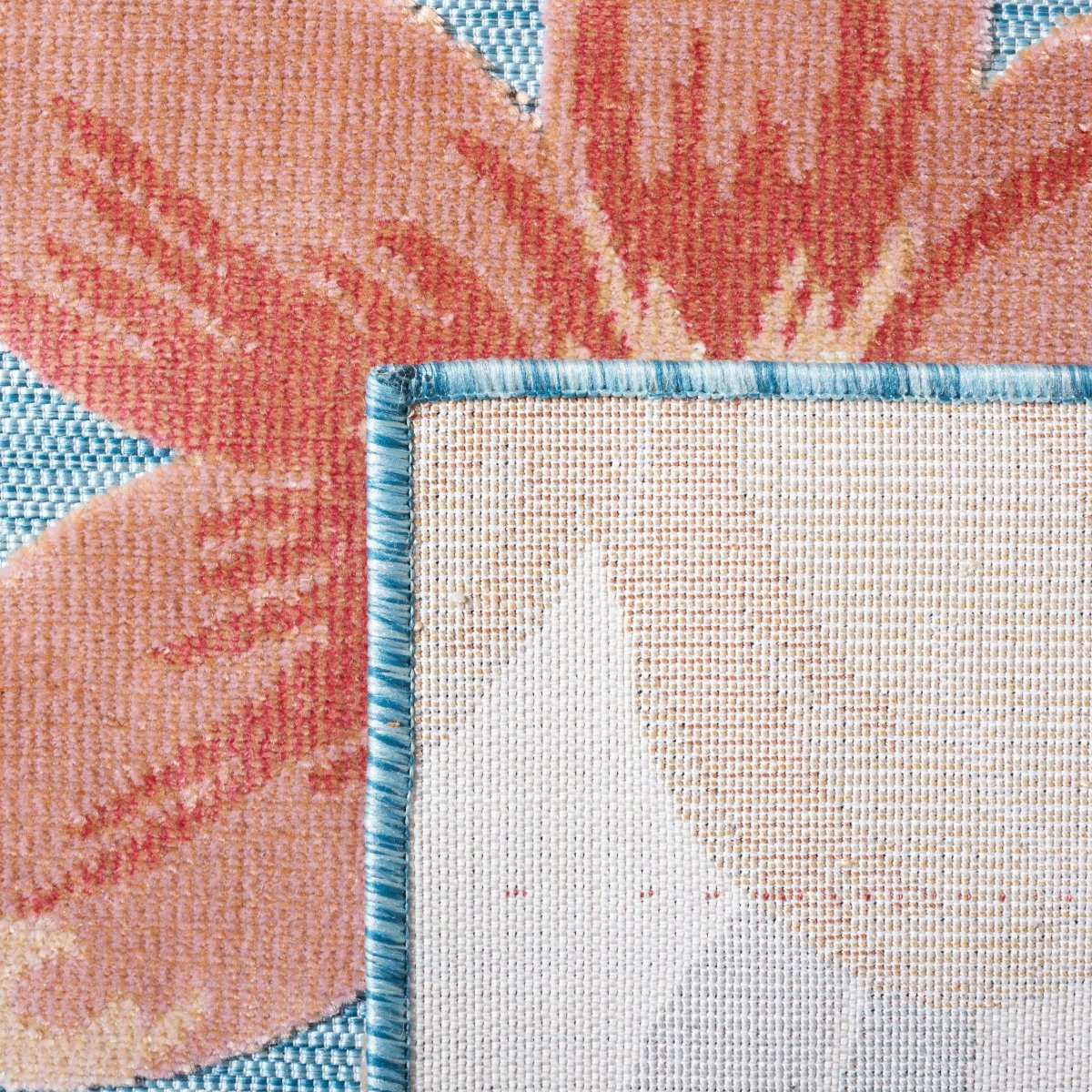 Safavieh Cabana Cbn454J Aqua/Rust Rug.