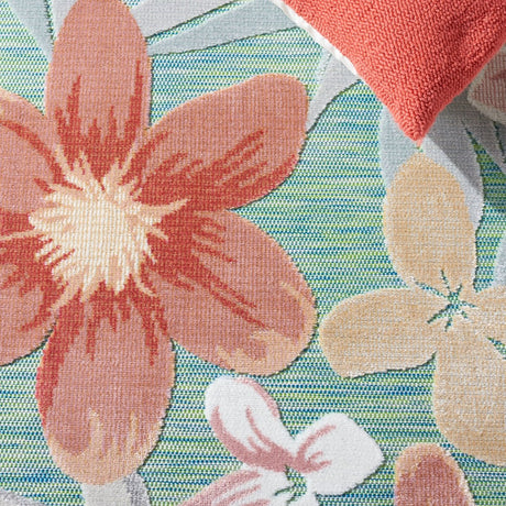 Safavieh Cabana Cbn454Y Green/Rust Rug.