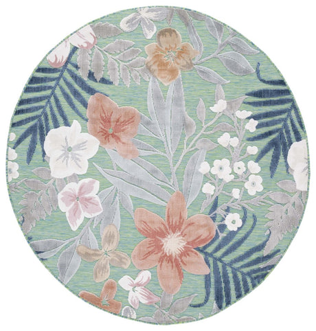 Safavieh Cabana Cbn454Y Green/Rust Rug.