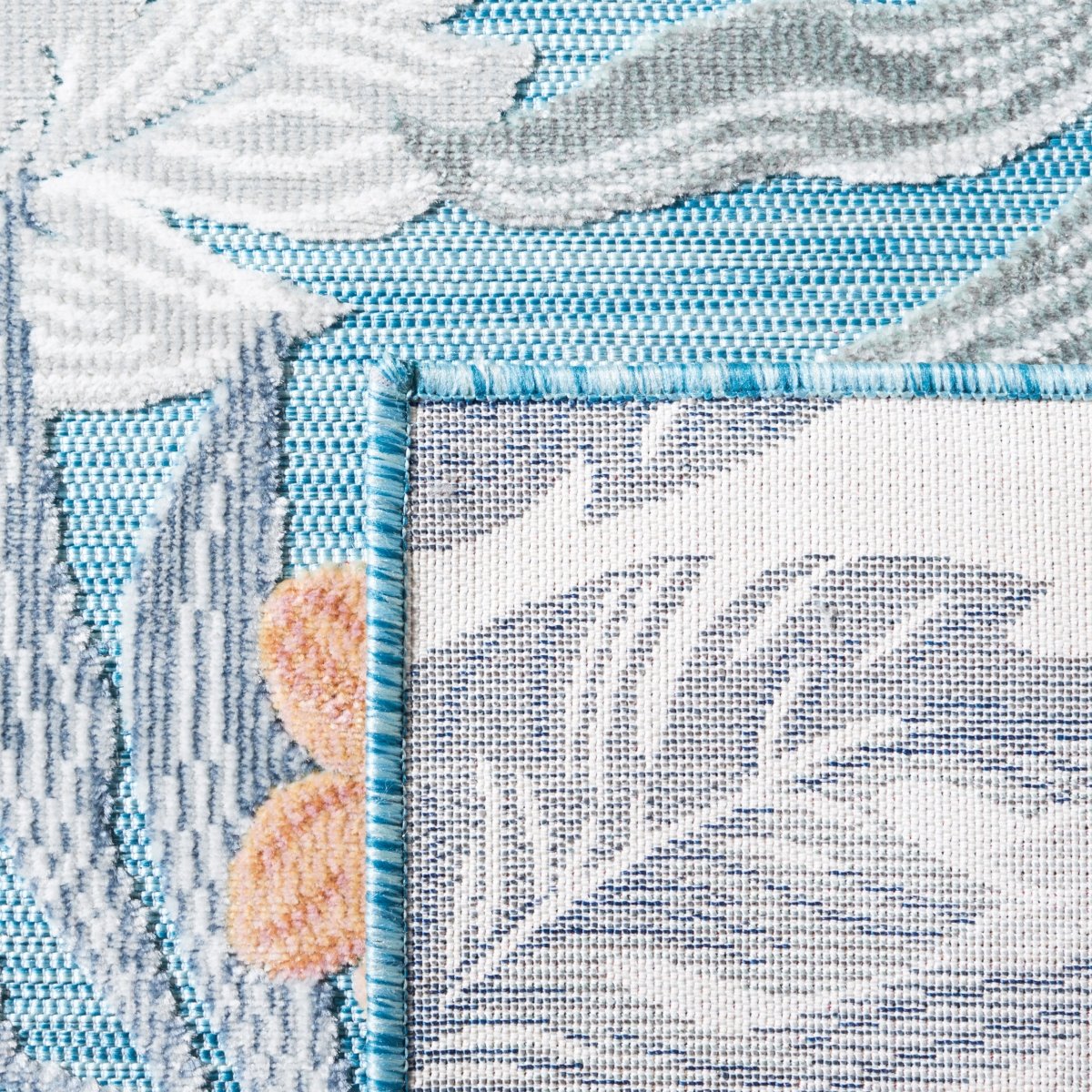 Safavieh Cabana Cbn456M Blue/Grey Rug.