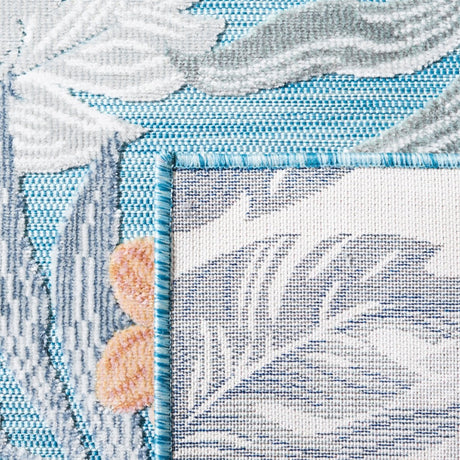 Safavieh Cabana Cbn456M Blue/Grey Rug.