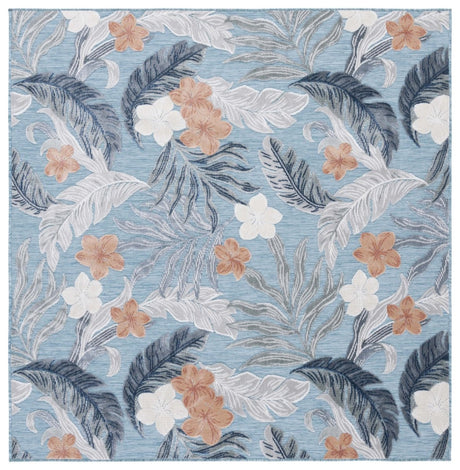 Safavieh Cabana Cbn456M Blue/Grey Rug.