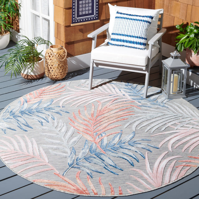Safavieh Cabana Cbn458F Grey/Rust Rug - Safavieh - cbn458f - 7r