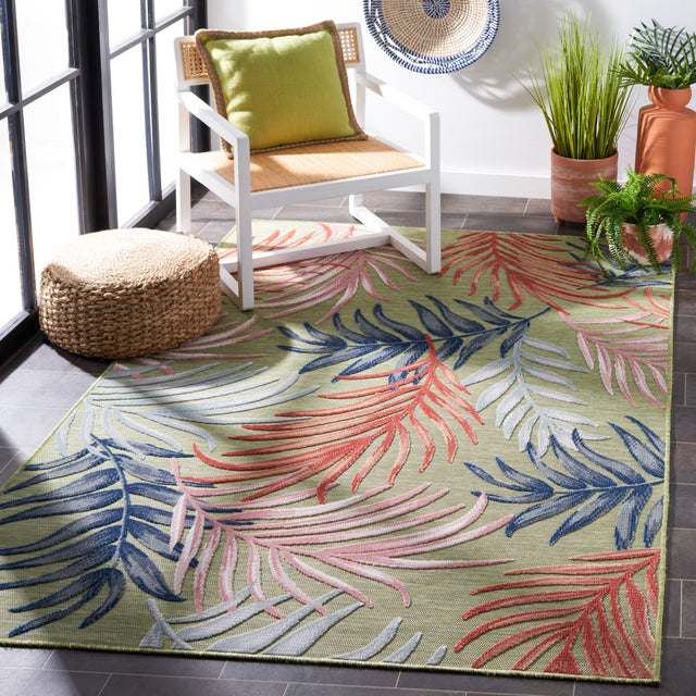Safavieh Cabana Cbn458F Grey/Rust Rug - Safavieh - cbn458f - 7r