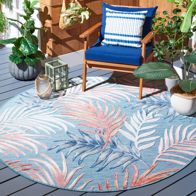 Safavieh Cabana Cbn458M Blue/Rust Rug - Safavieh - cbn458m - 7r