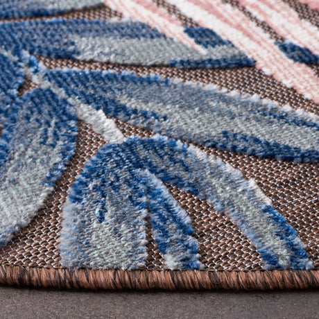 Safavieh Cabana Cbn458T Brown/Blue Rug.