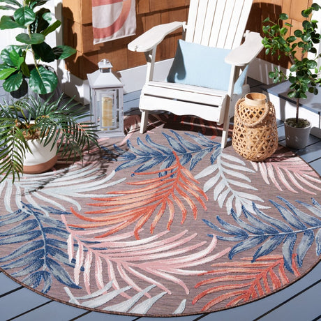 Safavieh Cabana Cbn458T Brown/Blue Rug.