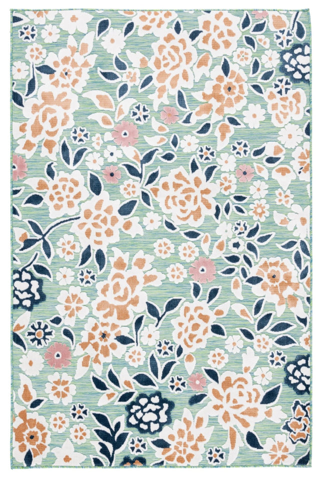 Safavieh Cabana Cbn485N Green/Navy Rug - Safavieh - cbn485n - 4