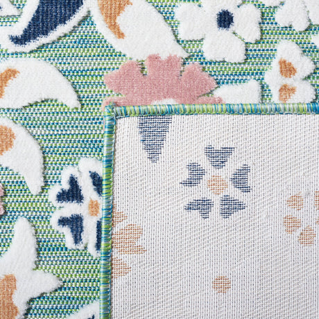Safavieh Cabana Cbn485N Green/Navy Rug - Safavieh - cbn485n - 7r