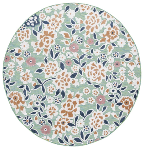 Safavieh Cabana Cbn485N Green/Navy Rug - Safavieh - cbn485n - 7r