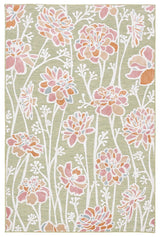Safavieh Cabana Cbn486Y Green/Pink Rug - Safavieh - cbn486y - 4