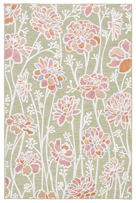 Safavieh Cabana Cbn486Y Green/Pink Rug - Safavieh - cbn486y - 4