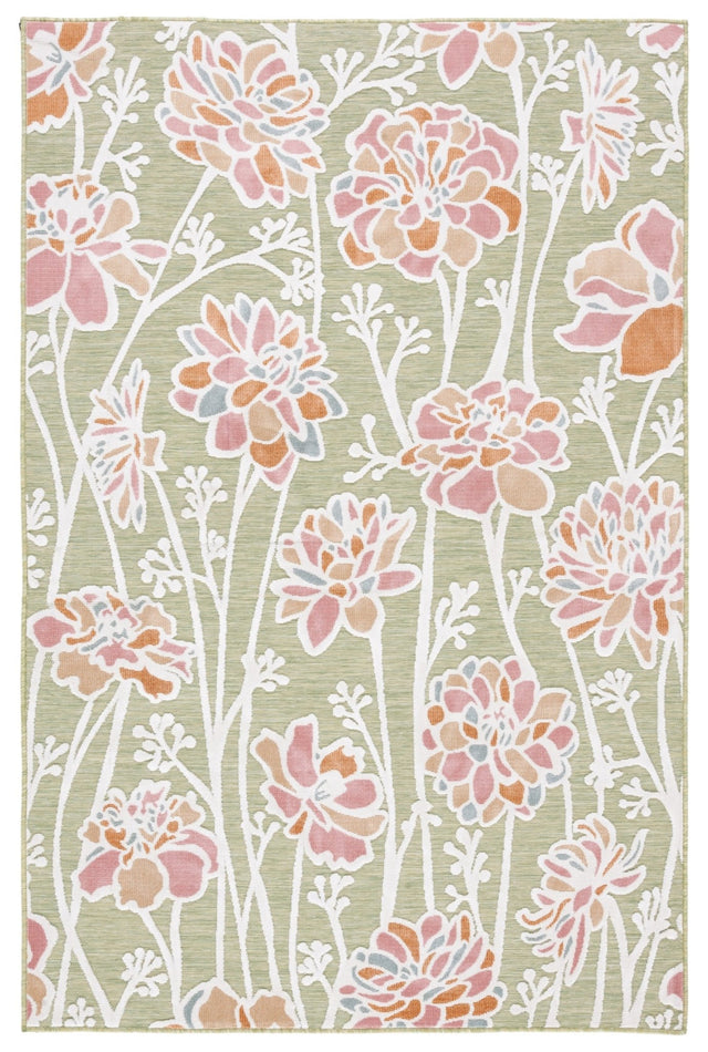 Safavieh Cabana Cbn486Y Green/Pink Rug - Safavieh - cbn486y - 4
