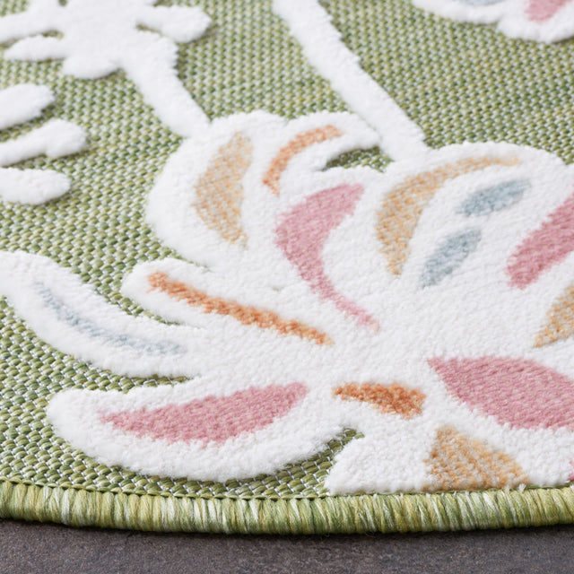 Safavieh Cabana Cbn486Y Green/Pink Rug - Safavieh - cbn486y - 4