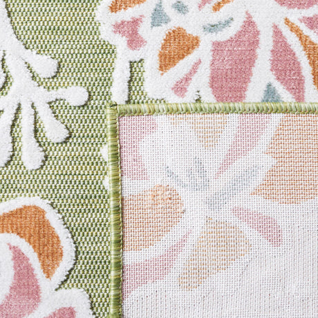 Safavieh Cabana Cbn486Y Green/Pink Rug - Safavieh - cbn486y - 7r