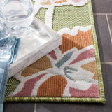 Safavieh Cabana Cbn486Y Green/Pink Rug - Safavieh - cbn486y - 7r