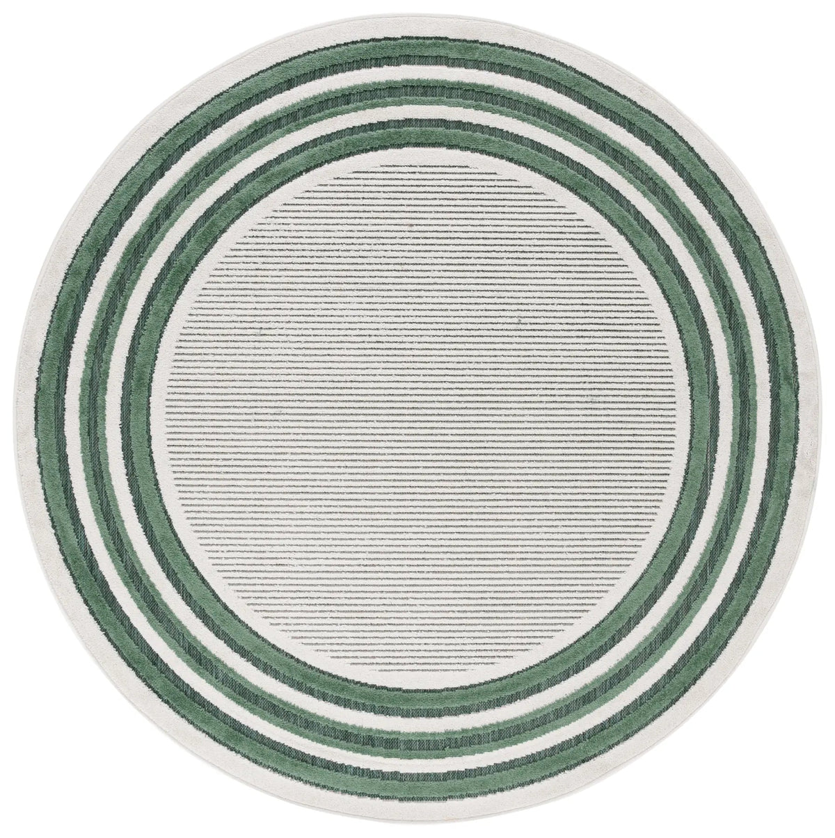 Safavieh Cabana 6'-7" x 6'-7" Rug in Ivory / Green