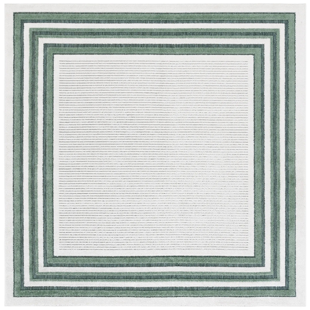 Safavieh Cabana 6'-7" x 6'-7" Rug in Ivory / Green