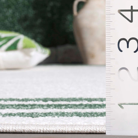 Safavieh Cabana Cbn634A Ivory/Green Rug - Safavieh - cbn634a - 4