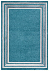 Safavieh Cabana 4'-0" x 6'-0" Rug in Turquoise / Ivory