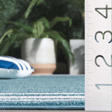 Safavieh Cabana 4'-0" x 6'-0" Rug in Turquoise / Ivory