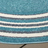 Safavieh Cabana 6'-7" x 6'-7" Rug in Turquoise / Ivory