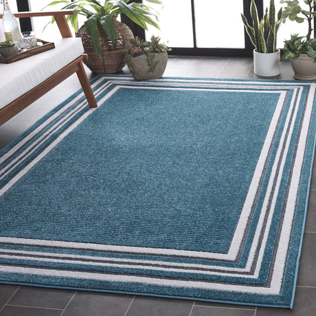 Safavieh Cabana Cbn634K Turquoise/Ivory Rug - Safavieh - cbn634k - 28
