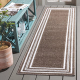 Safavieh Cabana 2'-2" x 8'-0" Rug in Brown / Ivory