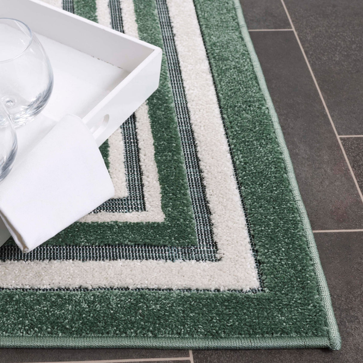 Safavieh Cabana Cbn634Y Green/Ivory Rug - Safavieh - cbn634y - 28
