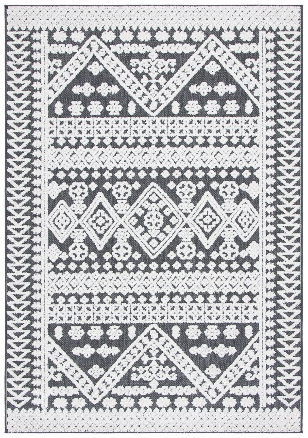 Safavieh Cabana Cbn658A Ivory/Grey Rug - Safavieh - cbn658a - 3
