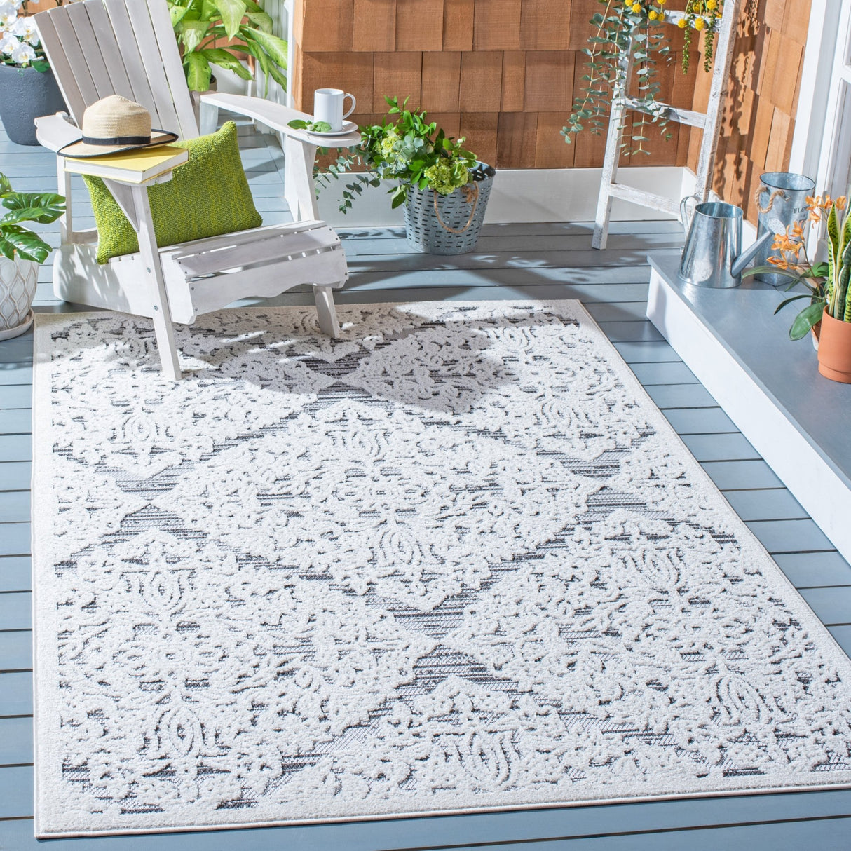 Safavieh Cabana Cbn660A Ivory/Grey Rug - Safavieh - cbn660a - 3