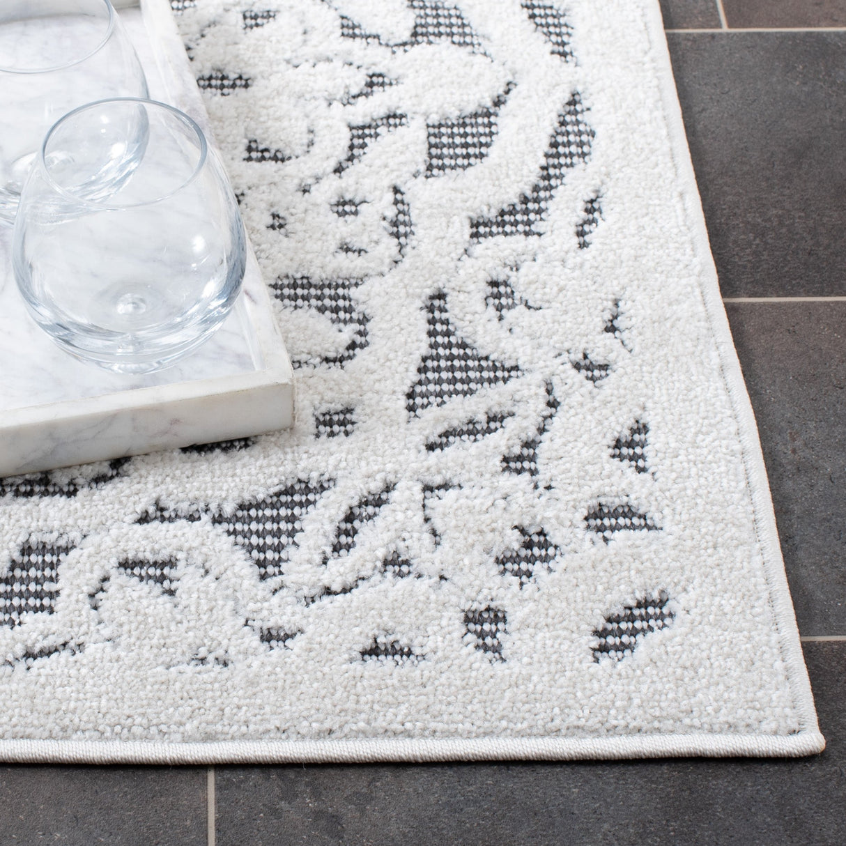 Safavieh Cabana Cbn662A Ivory/Grey Rug - Safavieh - cbn662a - 4