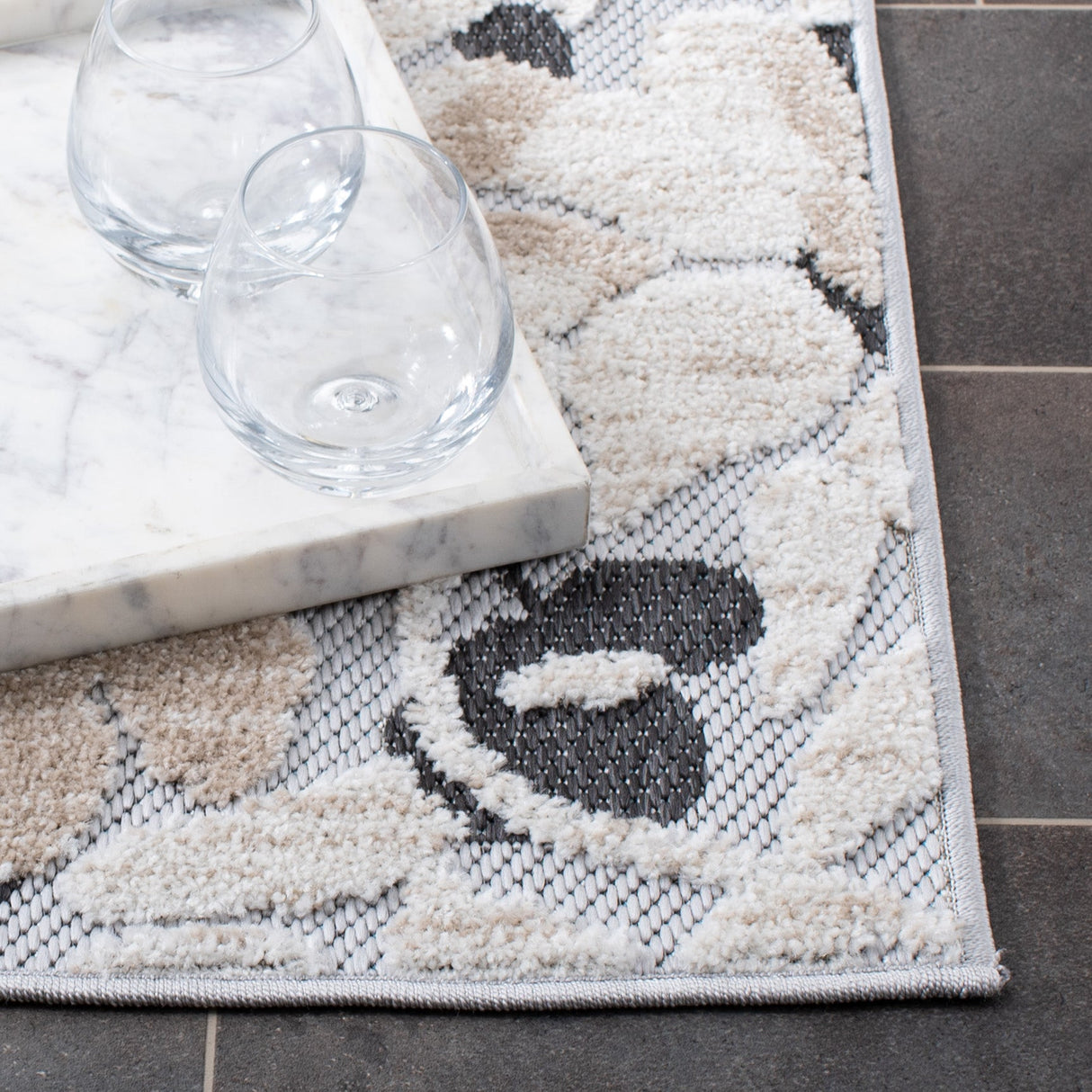 Safavieh Cabana Cbn672A Ivory/Charcoal Rug - Safavieh - cbn672a - 25