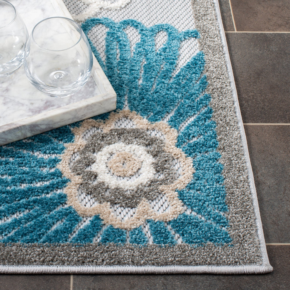 Safavieh Cabana Cbn676B Beige/Blue Rug - Safavieh - cbn676b - 29