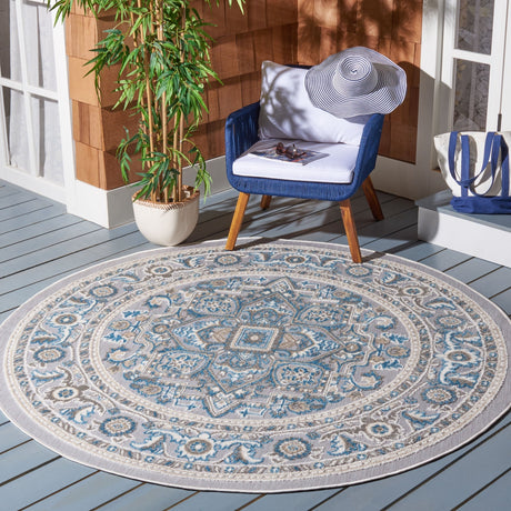 Safavieh Cabana Cbn680N Navy/Grey Rug - Safavieh - cbn680n - 3