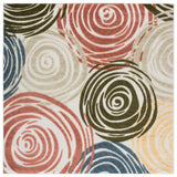 Safavieh Cabana 6'-7" x 6'-7" Rug in Ivory / Multi