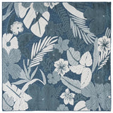 Safavieh Cabana 6'-7" x 6'-7" Rug in Blue / Ivory
