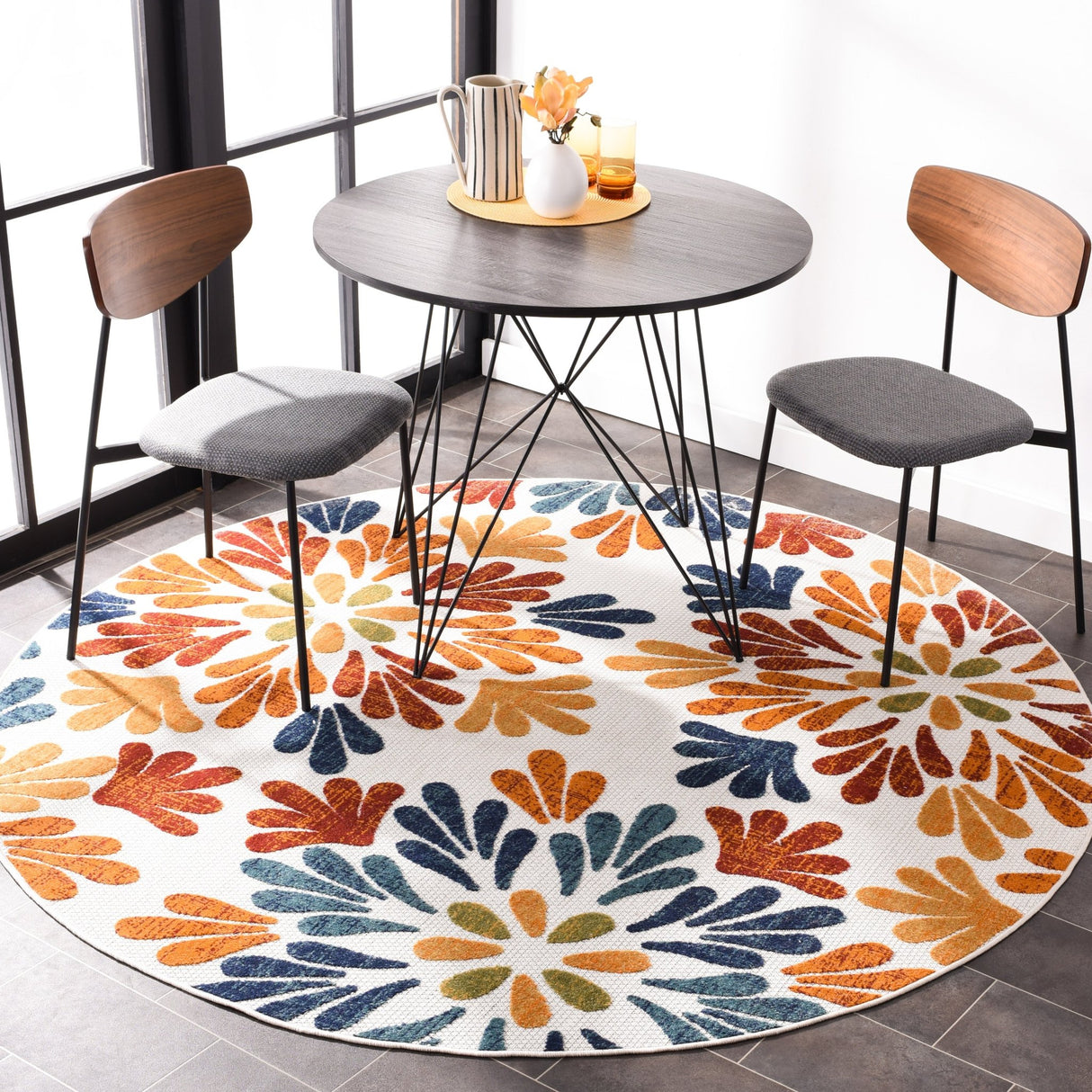 Safavieh Cabana Cbn800A Creme/Red Rug - Safavieh - cbn800a - 4r
