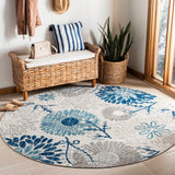 Safavieh Cabana Cbn832F Grey/Blue Rug - Safavieh - cbn832f - 7sq