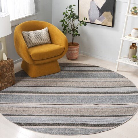 Safavieh Cabo Cab370Z Black/Light Blue Rug - Safavieh - cab370z - 7r
