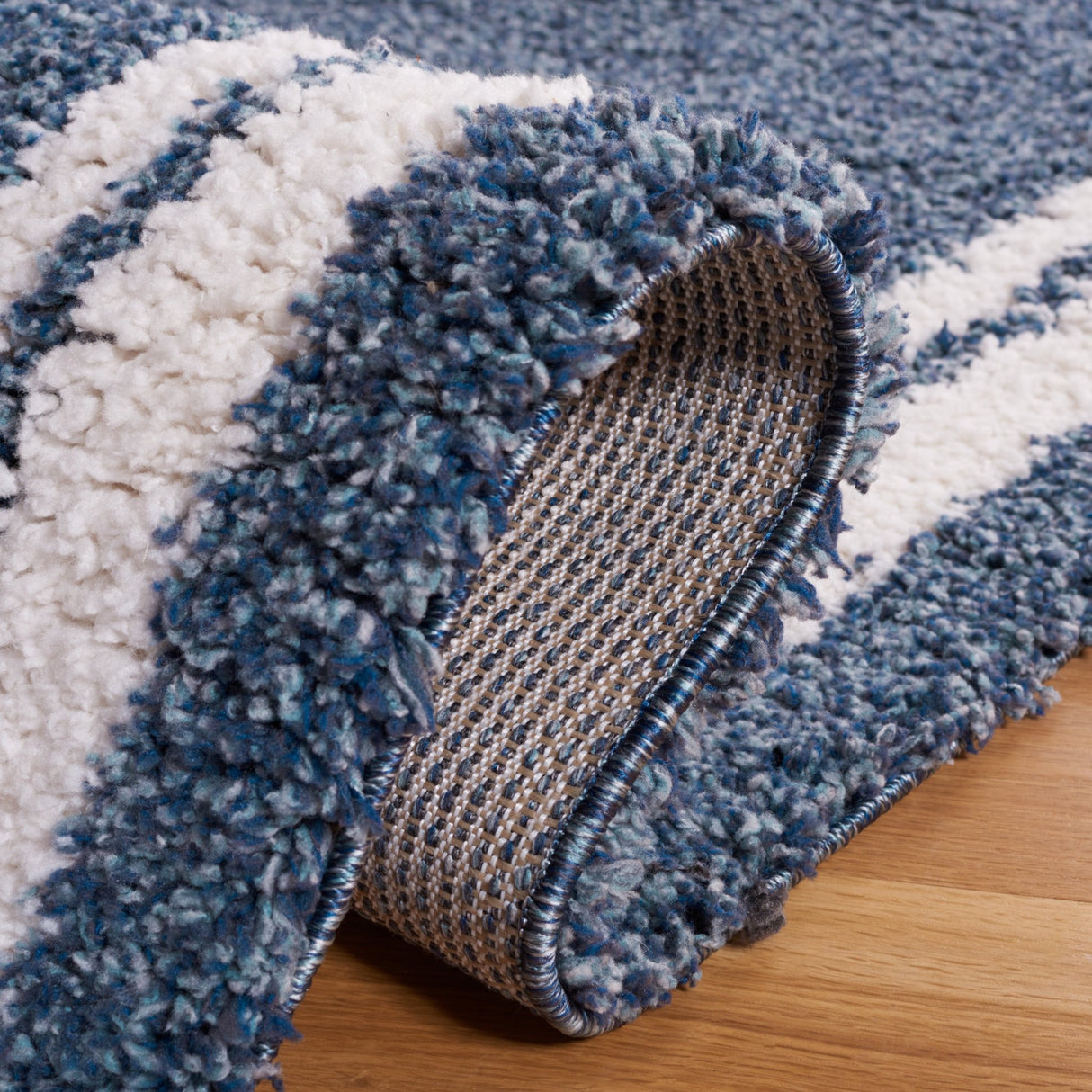 Safavieh Calico Shag Clc100M Blue/Ivory Rug - Safavieh - clc100m - 28