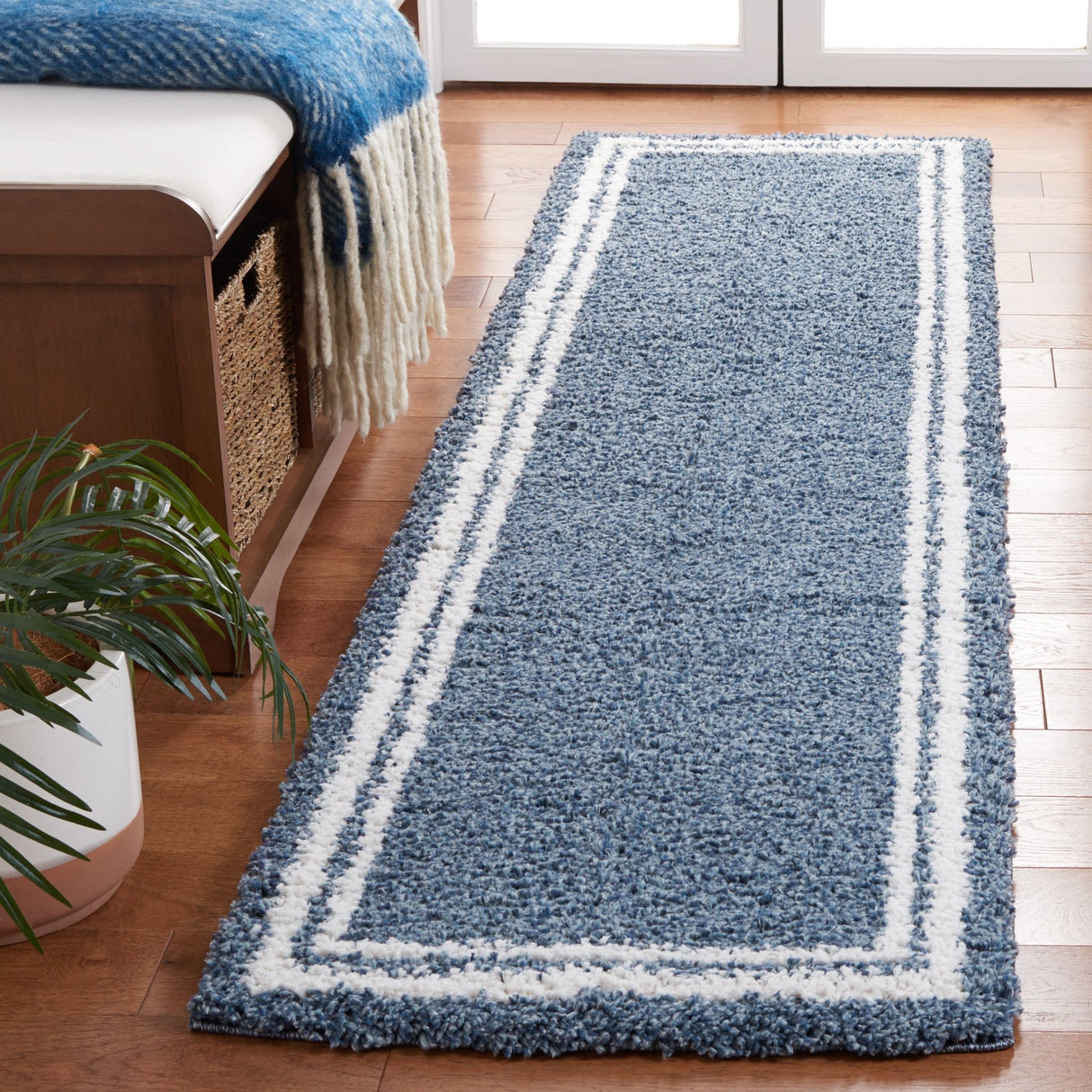 Safavieh Calico Shag Clc100M Blue/Ivory Rug - Safavieh - clc100m - 28