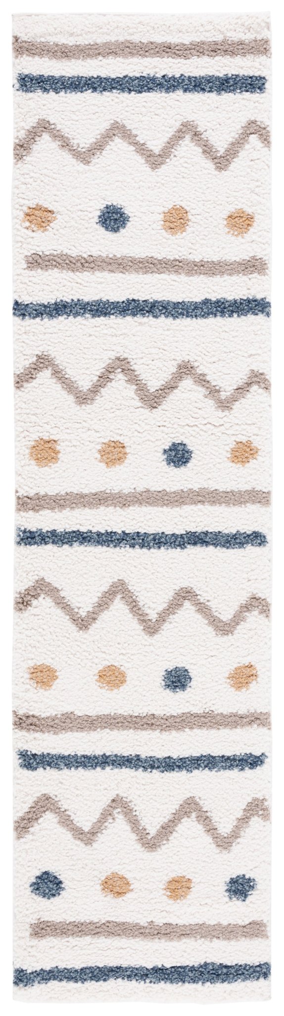 Safavieh Calico Shag Clc106A Ivory/Taupe Rug - Safavieh - clc106a - 28