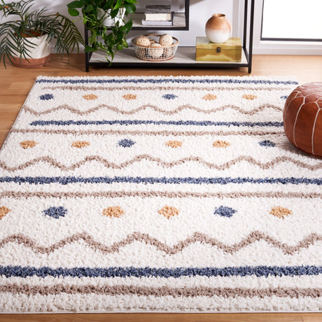 Safavieh Calico Shag Clc106A Ivory/Taupe Rug - Safavieh - clc106a - 4