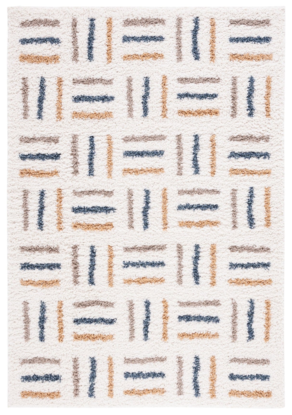 Safavieh Calico Shag Clc112A Ivory/Gold Rug - Safavieh - clc112a - 4