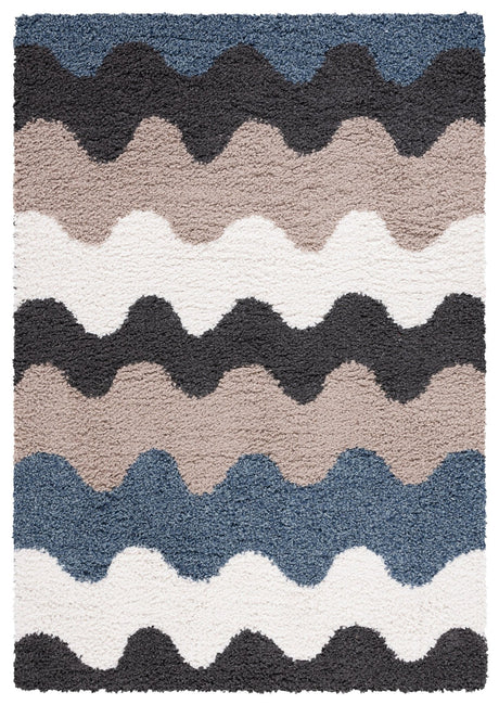 Safavieh Calico Shag Clc116Z Black/Taupe Rug - Safavieh - clc116z - 4