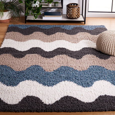 Safavieh Calico Shag Clc116Z Black/Taupe Rug - Safavieh - clc116z - 4