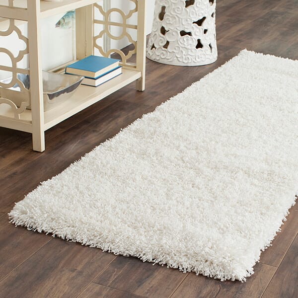 Safavieh California Shag Sg151 - 1010 White Rugs - Safavieh - sg151 - 1010 - 4sq