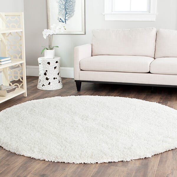 Safavieh California Shag Sg151 - 1010 White Rugs - Safavieh - sg151 - 1010 - 4sq